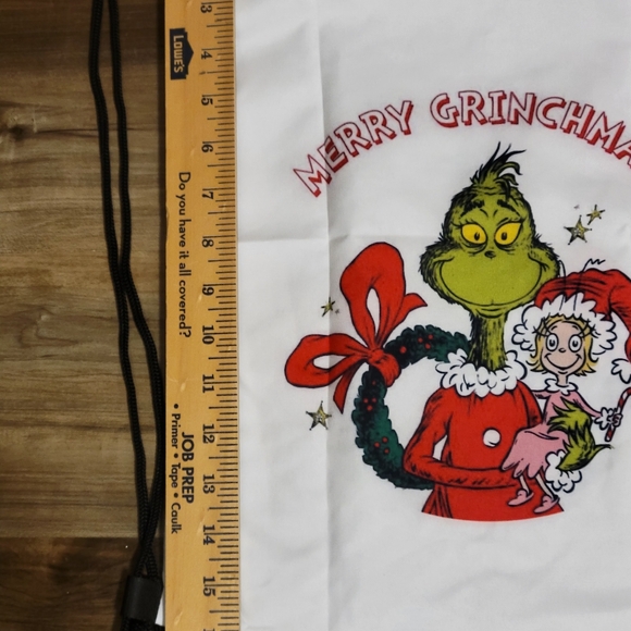 Merry Christmas Drawstring Cinch Bag Backpack Christmas Grinch 💚 C4 - Picture 4 of 7